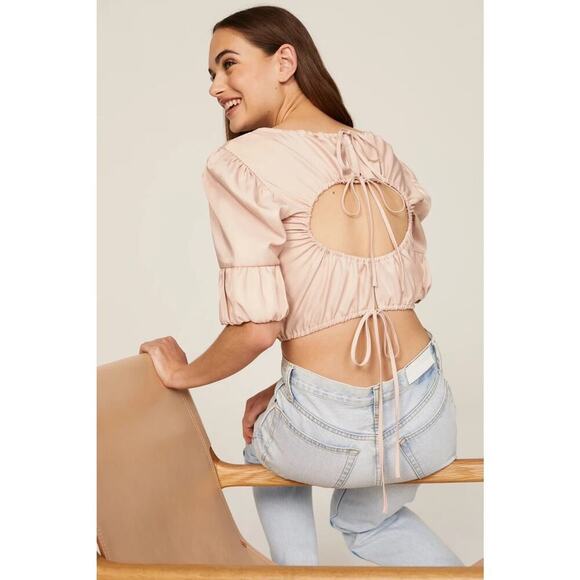 Love, Whit Open Back Pink top size M - Picture 1 of 6